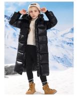 Girls Boys Down Jacket Long Ultra Thick Parkas Black Child Hooded Warm Coats Winter Clothes For Baby Padded Snowsuit XMP548 - details 5