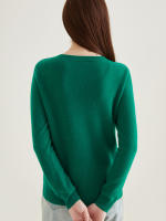 LINY XIN Women's Crew Neck Cardigan Sweater 100% Merino Wool Spring Fall Lightweight Soft Long Sleeve Knitted Coat - details 14