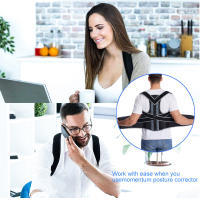 Posture Corrector Back Posture Brace Clavicle Support Stop Slouching and Hunching Adjustable Back Trainer Unisex Correction Belt - details 10