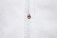 Camisa Social de Algodón AIOPESON para Hombres con Manga Larga de Alta Calidad en Color Sólido Estilo Casual para Primavera/Verano - details 10