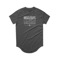 Gym Muscle Fitness Clothes Men Short Sleeved Quick-Dry Training Exercise Slim Fit Shirt Summer Casual Sport Bodybuilding T-Shirt - details 7