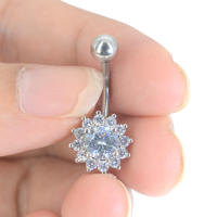 Pendiente de acero quirúrgico para el ombligo, piercing para el ombligo, piercing para el ombligo, joyería para el cuerpo - details 5
