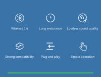 Adaptador de Audio inalámbrico 2 en 1, transmisor receptor Bluetooth 5,4, micrófono de sonido sin pérdidas AUX de 3,5mm para altavoz de coche, TV, PC y avión - details 2