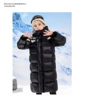 Girls Boys Down Jacket Long Ultra Thick Parkas Black Child Hooded Warm Coats Winter Clothes For Baby Padded Snowsuit XMP548 - details 14