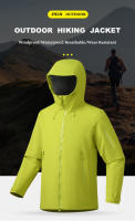 Chaqueta Impermeable Mejorada JNLN Unisex para Deportes al Aire Libre Cierre de Cremallera - details 1