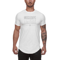 Gym Muscle Fitness Clothes Men Short Sleeved Quick-Dry Training Exercise Slim Fit Shirt Summer Casual Sport Bodybuilding T-Shirt - details 11