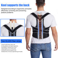 Posture Corrector Back Posture Brace Clavicle Support Stop Slouching and Hunching Adjustable Back Trainer Unisex Correction Belt - details 14