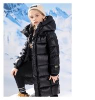 Girls Boys Down Jacket Long Ultra Thick Parkas Black Child Hooded Warm Coats Winter Clothes For Baby Padded Snowsuit XMP548 - details 9