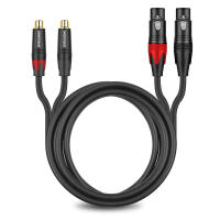 DREMAKE-Cable de Audio HiFi Dual RCA hembra a Dual XLR hembra, Cable de conexión de micrófono RCA a XLR para consola mezcladora, DVD, sistema de estéreo doméstico - details 3