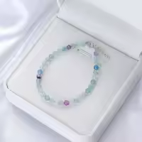 Pulsera de Tourmalina Hecha a Mano en de 4mm con Piedra Natural de 4mm para Mujeres Joyería de Fiesta Regalo de Bangles de Amatista - details 12