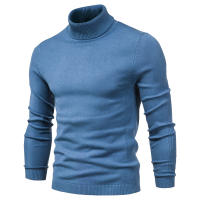 AIOPESON-suéteres gruesos de cuello alto para hombre, Jersey informal de cuello alto, ajustado, cálido, de calidad, Color sólido, Invierno - details 1