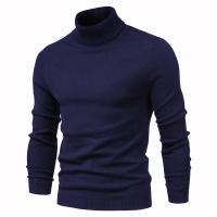 AIOPESON-suéteres gruesos de cuello alto para hombre, Jersey informal de cuello alto, ajustado, cálido, de calidad, Color sólido, Invierno - details 3