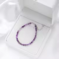 Pulsera de Tourmalina Hecha a Mano en de 4mm con Piedra Natural de 4mm para Mujeres Joyería de Fiesta Regalo de Bangles de Amatista - details 15