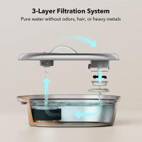 Fuente de agua de acero inoxidable para gatos, dispensador de agua para mascotas, Apto para lavavajillas, súper silencioso - details 2