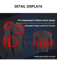 Armadura de motocicleta, ropa interior Protectora, chaqueta de Motocross, pantalones de capa, camisas de compresión, traje Protector de cuerpo para motocicleta - details 11