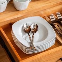 JULIA-Juego de cena de porcelana de 30 piezas, 6 platos para cena, sopa, postre, tazas, platillos - details 8