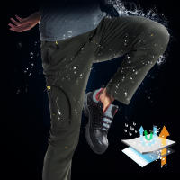 Pantalones Térmicos De Fleece Para Hombres 2024 Impermeables Resistentes Al Viento Para Trabajar Al Aire Libre Caminatas Y Camping En Invierno - details 3
