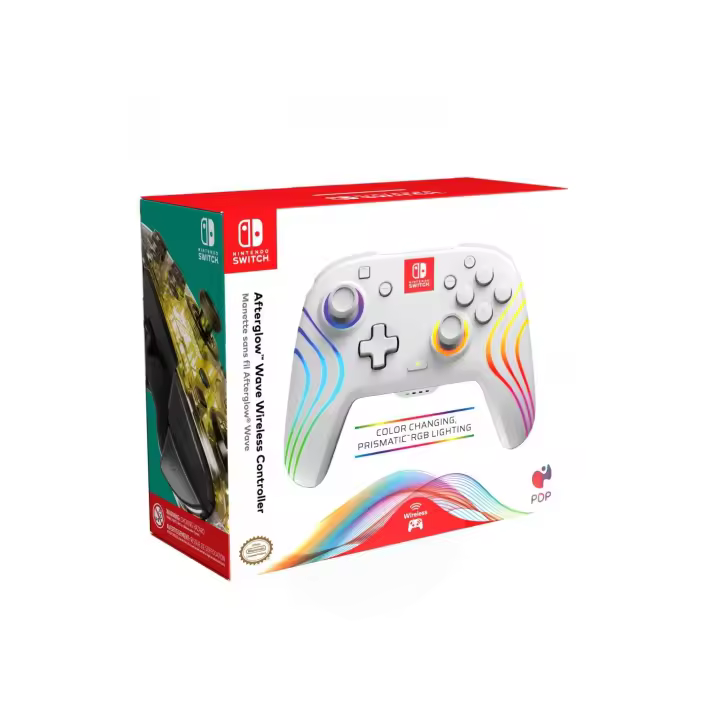 Afterglow Wave Wireless Controller White - Mando para SWITCH - 1
