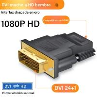 Adaptador Convertidor DVI 24+1 a HDMI 1080P Compatible Cable Macho a Hembra Bi-directional Para PC Laptop TV Box - details 0