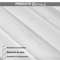 Cortina De Blackout Extra Grande Impermeable Y Térmica Para Sliding Divisoria De Puerta Para Dormitorio Y Sala De Estar Con Capa De Negro - details 16