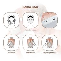 Máscara Facial LED Sin Cable De 7 Colores Máscara De Momia Egiptia Cléopatra 630nm Luz Roja Inteligente Para El Rostro Equipo De Cuidado De La Piel - details 10