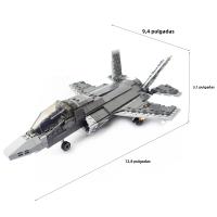 Bloques De Construcción De Avión Militar F35 Lightning II 646pcs Juguete Educativo Para Niños Mayores De 3 Años Regalo Ideal - details 6