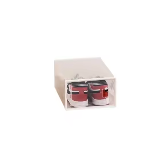 Zapatero plegable para el hogar, caja zapatos ,caja plastico cajone caja de almacenamiento de plástico transparente, organizador de zapatos, Zapatero de almacenamiento para zapatos de baloncesto, tacones altos 2 tamaños - 1