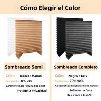Cortinas De Ventana Autoadhesivas De Plisadas 150/180CM Para Baño Dormitorio Sala De Estar Balcón Cortina De Blackout Media Blinds Para Ventanas De Cocina - details 2