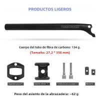 Pomo De Silla De Bicicleta De Carbono Ligero TKP100 Para Bicicleta De Montaña 27.2 30.9 31.6mm Compatible Con XC Mountain Road - details 1