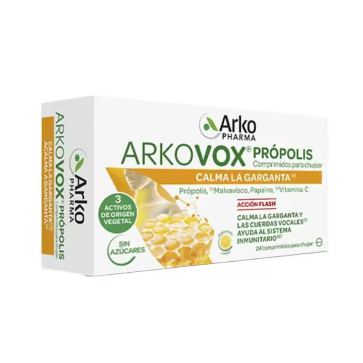 Arkovox Própolis + Vit C Miel Y Limón 24 Comprimidos - 1