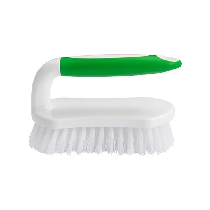 Cepillo De Limpieza Con Cepillos Rígidos Y Flexibles Frosted Mango Cómodo Duradero Para Baño Ducha Lavabo Alfombras Pisos - 1