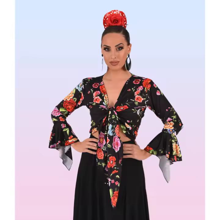 ANUKA Top Cruzado Elegante y Funcional en Tejido Elástico y Suave - 1