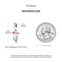 Beadas De Corazón Colorido En Plata Para Joyería De Pulsera Y Collar Con Encanto Para Chicos Y Chicas Accesorios De Moda Irregular - details 69