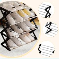 Organizador De Zapatos En Forma De X De 4 Niveles Ligero Visibilidad Rápida De Encontrar Fácil De Montar Versátil Con Borde Suave 42x18.5x49.5cm - details 6