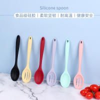 Cuchara De Silicona De Color Sólido Resistente Al Calor Antideslizante Para Cocina Utensilio De Cocina Herramienta De Cocina Cuchara De Arroz No Adhesiva - details 6