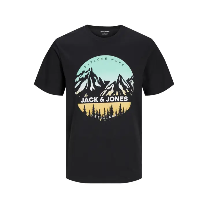 JACK&JONES 12258129 JJPEAK TEE SS CREW NECK LN Hombre Camiseta Top Polo TS 29491 - 1