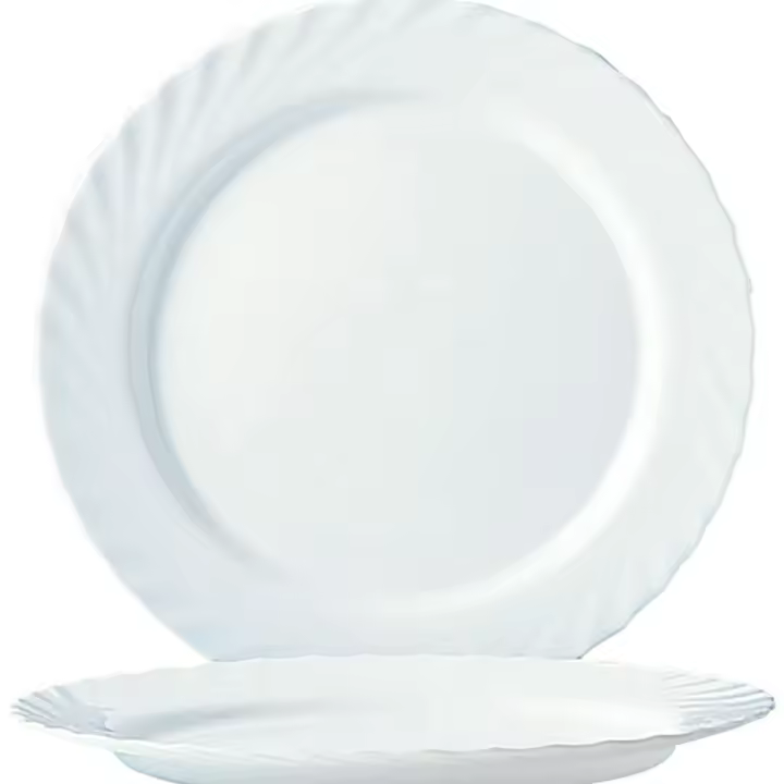 ARCOROC TRIANON Plato Pan Opal 15,5CM Blanco Brillo Fabricado en Francia Reciclable - 1
