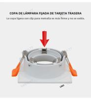 Spotlight LED MR16 Anti-fulgor Instalación En Foso Material De Aluminio Blanco GU10 Integrado Luz LED Eficiente Para Dormitorio - details 5