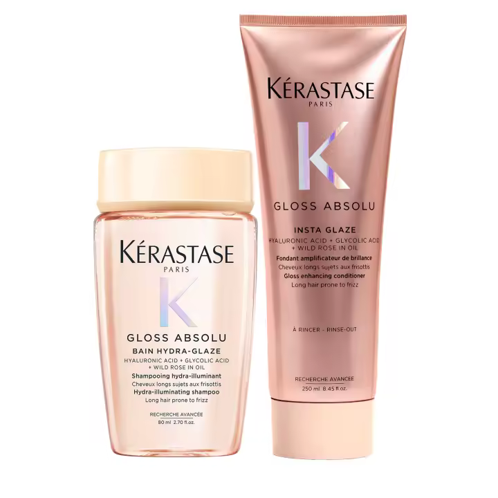 Pack Kérastase Gloss Absolu Bain Hydra-Glaze + Glaze Drops – Brillo Intenso y Efecto Anti-Frizz - 1