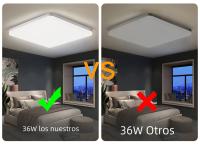 Lámpara De Techo LED Cuadrada Para Iluminación De Dormitorio Y Sala De Estar En Blanco Cálido Neutro Frío 48W 36W 24W 18W Luz LED Autónoma Control Remoto - details 10