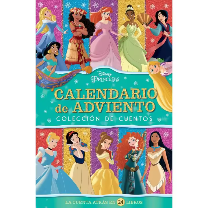 Libro PRINCESAS CALENDARIO DE ADVIENTO Editorial LIBROS DISNEY Tapa dura - 1