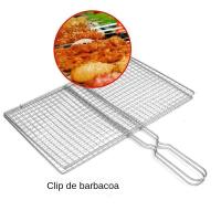 Cesta De Barbacoa Grill Redonda De Metal Resistentes Al Calor Para Carne Pescado Vegetales Tamaño Aproximado 30x30cm - details 0