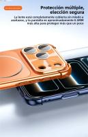 Funda Magnética Para iPhone Con Protector De Cámara Y Carcasa De Silicona Mate Antichoque Compatible Con Magsafe Modelos 13 14 15 16 17 - details 8