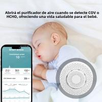 Monitor De Calidad Del Aire Inteligente WiFi Tuya Con Sensor De Formaldehído VOC CO2 Temperatura Humedad Para Escena Doméstica - details 4