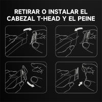 Enchen Cortapelos para Hombre Inalámbrico con Carga USB-C, 90 Minutos de Uso, Afeitadora Eléctrica para Barba, Cabeza y Cuerpo con Indicador LED - details 10