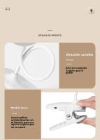 Lámpara De Mesa LED Recargable USB Con Abrazadera Plegable Luz Nocturna Táctil De 3 Modos Con Protección Ocular Para Estudio - details 14