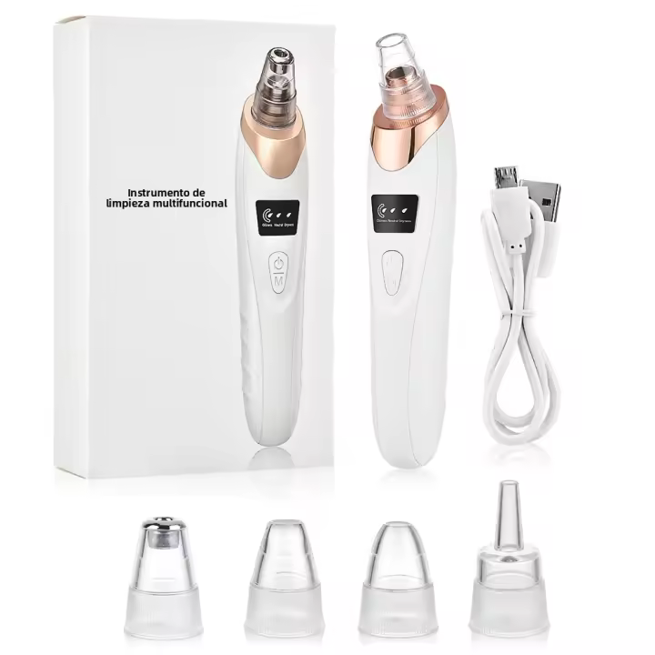 Limpieza Facial Profunda Máquina Exterminadora De Puntos Negros Eléctrica Limpiador De Poros Apto Para Todas Las Edades Herramienta De Cuidado De La Piel - 1