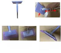 Juego De Mopa Con Toallas De Papel Para Eliminar Polvo Estático No Necesita Lavado De Manos Mopa Retráctil Rotativa Automática De Aluminio Largo - details 21