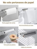 Soporte De Papel Toalla Autoadhesivo Para Cocina Baño Sin Perforar Soporte De Papel De Toalla De Acero Inoxidable Para Inodoro - details 3