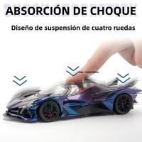 Coche De Acción EVO Apollo 1/24 Escala Modelo De Aleación De Metal Con Sonido Luz Y Neumáticos De Goma Para Niños Juguetes De Coche De Metal Regalos Para Niños - details 6